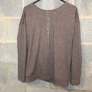 Banana republic open back long sleeve T-shirt.